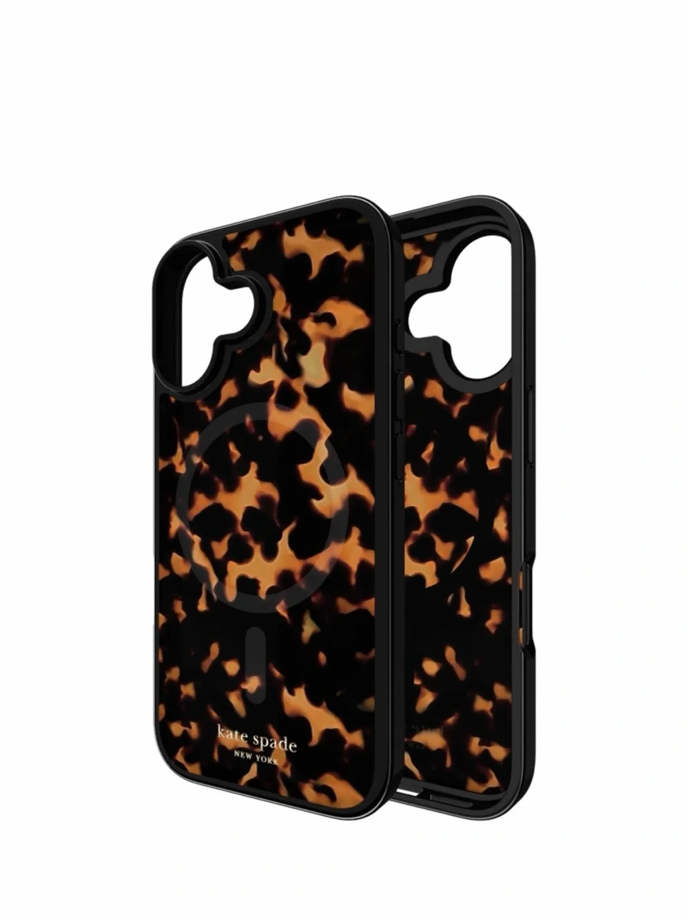 iPhone 17 kate spade Tortoiseshell Acrylic Phone Case in Brown and Black - Picture 5 of 5